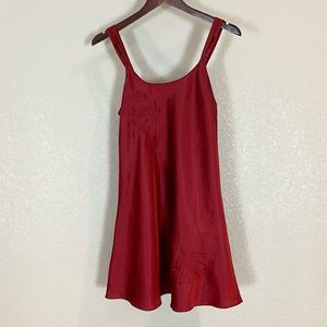 Vintage 90s Red Nightgown Slip/Chemize